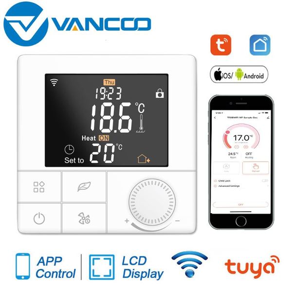 smart home control vancoo tuya wifi thermostat 220v water/electric floor heating/gas boiler for temperature controller
smart home control vancoo tuya wifi thermostat 220v water/electric floor heating/gas boiler for temperature controller