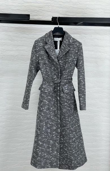 women's wool & blends 2021 autumn winter tweed coat ladies long coats, Black 
women's wool & blends 2021 autumn winter tweed coat ladies long coats, Black