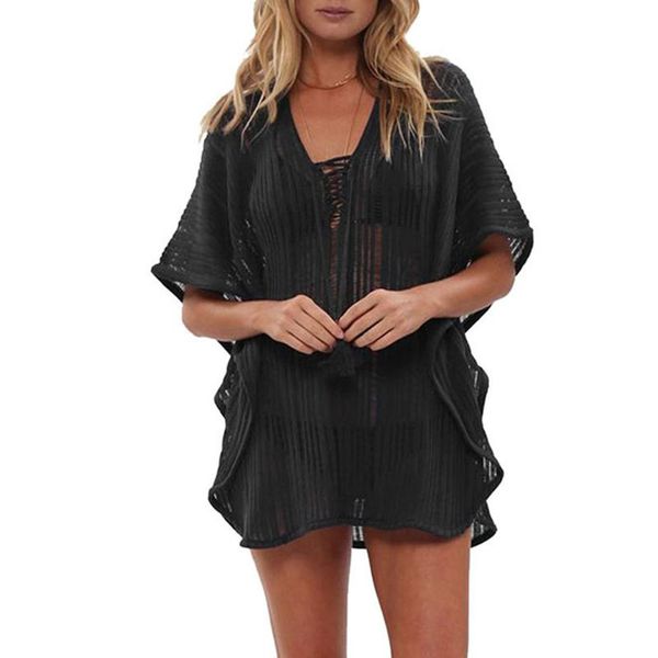 women's swimwear women´s summer beach knitted sunscreen clothing hollow loose solid color blouse bikini cover-ups, White;black
women's swimwear women´s summer beach knitted sunscreen clothing hollow loose solid color blouse bikini cover-ups, White;black