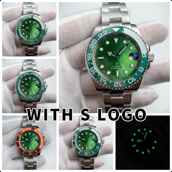 wristwatches mod men's watch automatic nh35 movement natural green pearl shell dial luminous ceramic bezel sapphire mirror magnifier, Slivery;brown
wristwatches mod men's watch automatic nh35 movement natural green pearl shell dial luminous ceramic bezel sapphire mirror magnifier, Slivery;brown
