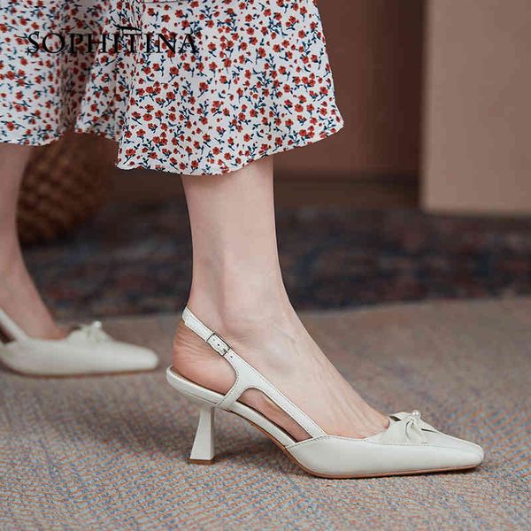 sophitina women's sandals french retro back empty bow shoes one-line buckle pearl decoration elegant stiletto shoes female ao368 210513, Black
sophitina women's sandals french retro back empty bow shoes one-line buckle pearl decoration elegant stiletto shoes female ao368 210513, Black