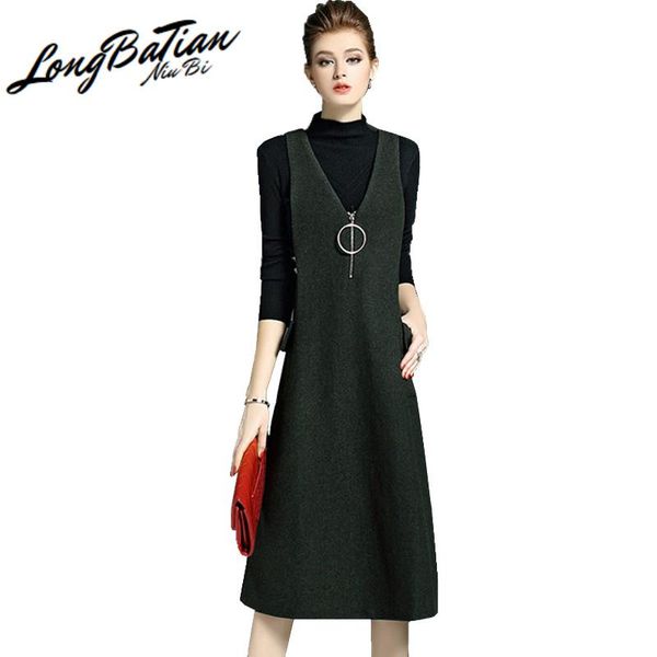 casual dresses winter women autumn long 2021 fashion sleeveless ladies 40% wool dress female vestido 831c2455, Black;gray
casual dresses winter women autumn long 2021 fashion sleeveless ladies 40% wool dress female vestido 831c2455, Black;gray