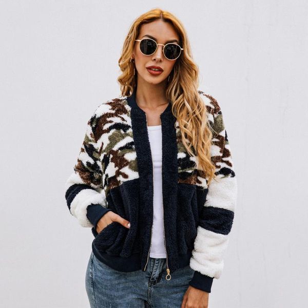 women's hoodies & sweatshirts women sweatshirt 2021 autumn winter warm patchwork camouflage zipper casual shaggy outwear pockets slim f, Black
women's hoodies & sweatshirts women sweatshirt 2021 autumn winter warm patchwork camouflage zipper casual shaggy outwear pockets slim f, Black