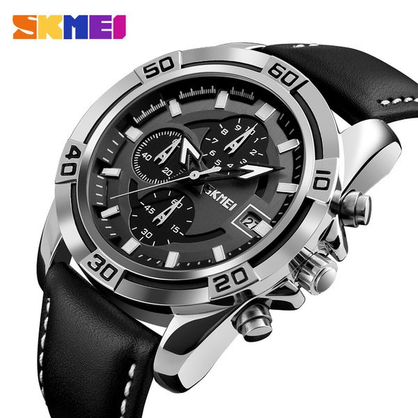 watches skmei fashion watch men leather luxury military quartz wristwatches waterproof outdoor sports relogio masculino 9156, Slivery;brown
watches skmei fashion watch men leather luxury military quartz wristwatches waterproof outdoor sports relogio masculino 9156, Slivery;brown
