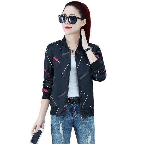 spring and autumn fashion women's jackets thin large size baseball uniforms all-match, Black;brown
spring and autumn fashion women's jackets thin large size baseball uniforms all-match, Black;brown