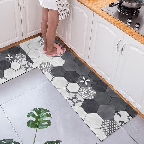 carpets nordic style simple hexagon stitching pattern kitchen mat wrinkle-resistant doormat for entrance door long strip doormats
carpets nordic style simple hexagon stitching pattern kitchen mat wrinkle-resistant doormat for entrance door long strip doormats