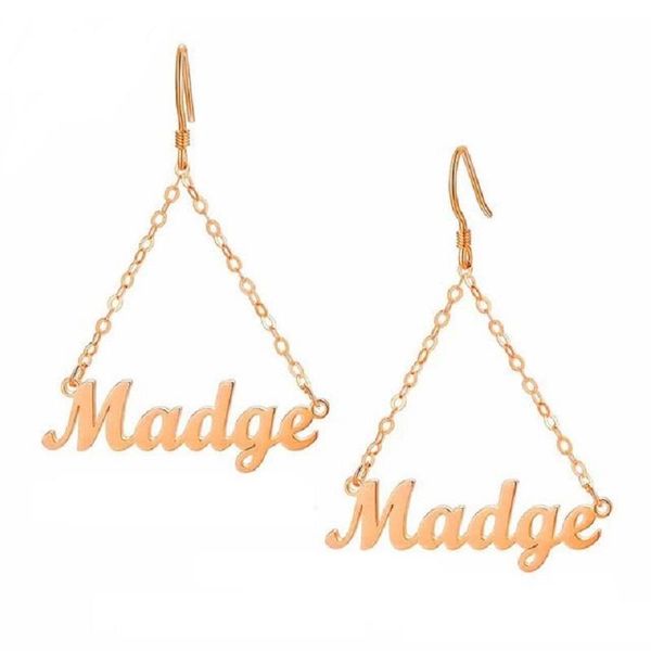 dangle & chandelier custom name drop earrings stainless steel nameplate jewelry party accessories gifts, Silver
dangle & chandelier custom name drop earrings stainless steel nameplate jewelry party accessories gifts, Silver