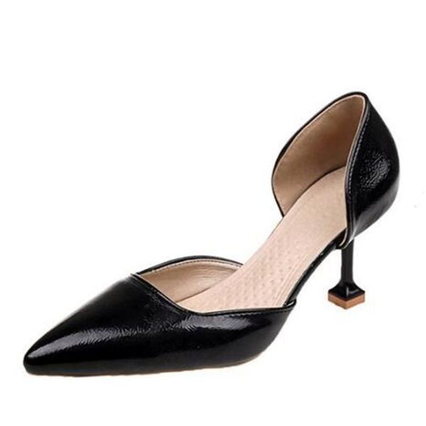 dress shoes women pumps brand party thin high heels black pu slip on 7.5cm pointed toe office & career shallow 2021 
dress shoes women pumps brand party thin high heels black pu slip on 7.5cm pointed toe office & career shallow 2021