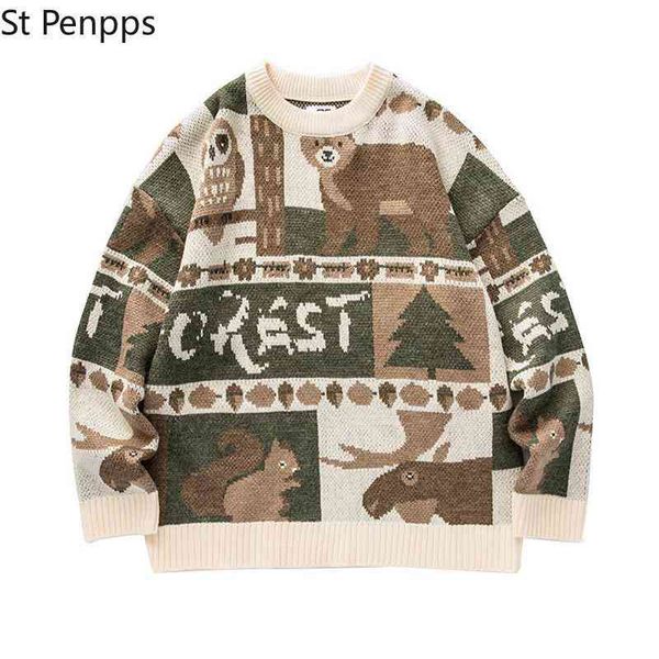 winter vintage new japane cute bear coupl knitted sweater pullover hip hop harajuku streetwear men clothing, Black
winter vintage new japane cute bear coupl knitted sweater pullover hip hop harajuku streetwear men clothing, Black