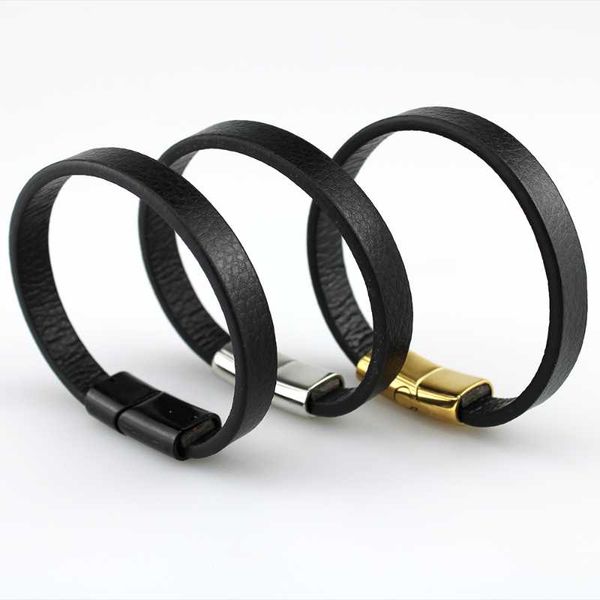 beaded, strands 2021 simple and fashionable diy leather rope stainless steel high-grade clasp bracelet for men, Black
beaded, strands 2021 simple and fashionable diy leather rope stainless steel high-grade clasp bracelet for men, Black
