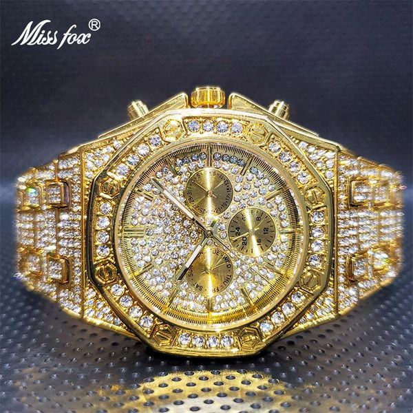 wristwatches relojes para hombre missfox golden color full diamond brand watches for man 3 dial waterproof battery relogio masculino, Slivery;brown
wristwatches relojes para hombre missfox golden color full diamond brand watches for man 3 dial waterproof battery relogio masculino, Slivery;brown