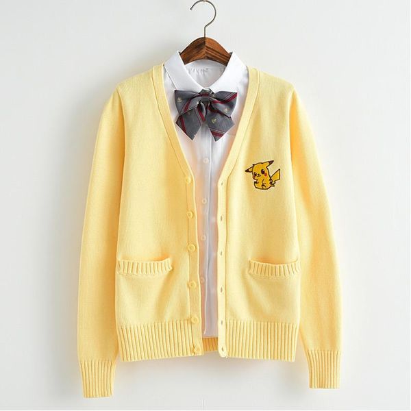 women's sweaters autumn women japan preppy style cute embroidery sweater knitwear cartoon korea school girls sweet casual cardigans, White;black
women's sweaters autumn women japan preppy style cute embroidery sweater knitwear cartoon korea school girls sweet casual cardigans, White;black