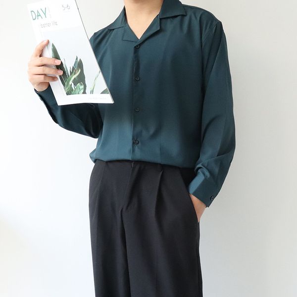sleepwear fashion pajamas abstinence is easy to iron, loose and handsome, men's shirt, long sleeves, cuban , collar drooping, korean st, Black;brown
sleepwear fashion pajamas abstinence is easy to iron, loose and handsome, men's shirt, long sleeves, cuban , collar drooping, korean st, Black;brown
