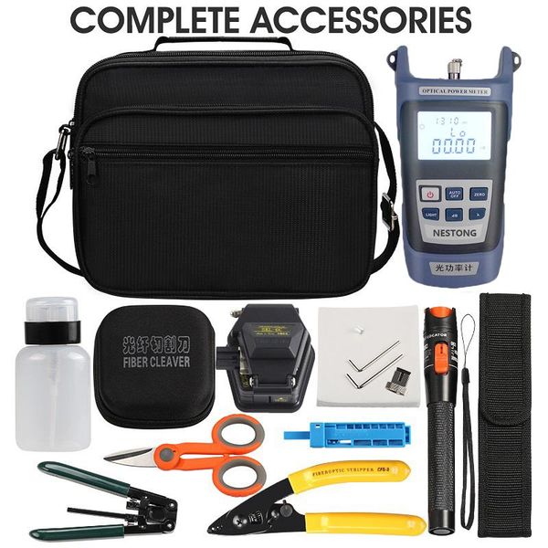 fiber optic equipment 16pcs/set tool kit with skl-6c cleaver and -70~+10dbm optical power meter 10mw visual fault locator
fiber optic equipment 16pcs/set tool kit with skl-6c cleaver and -70~+10dbm optical power meter 10mw visual fault locator