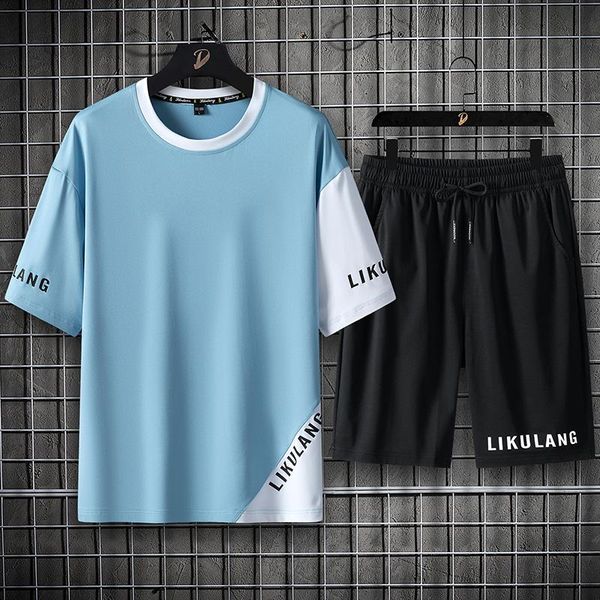 tracksuits men's sport suit running sets clothes sports joggers training gym fitness man set t shirt + short pants, Gray
tracksuits men's sport suit running sets clothes sports joggers training gym fitness man set t shirt + short pants, Gray