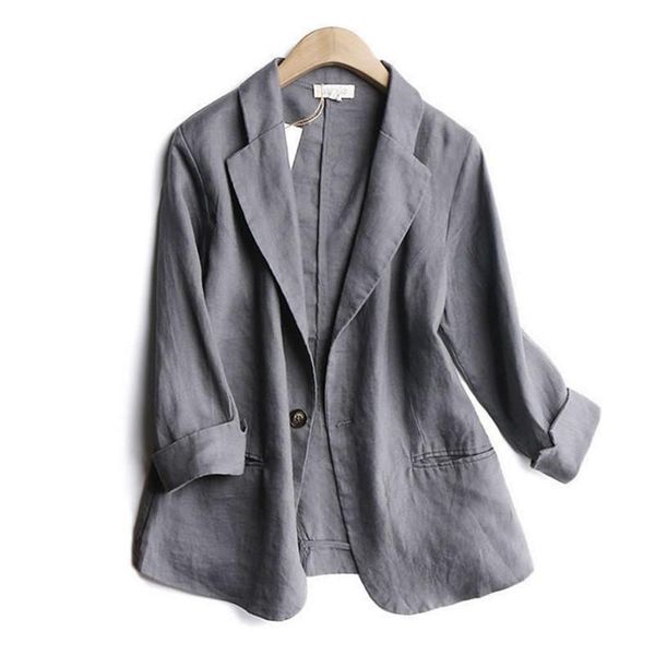 women's suits & blazers vintage grey blazer women clothing casual suit jacket female loose single button short oversized ropa mujer q4, White;black
women's suits & blazers vintage grey blazer women clothing casual suit jacket female loose single button short oversized ropa mujer q4, White;black