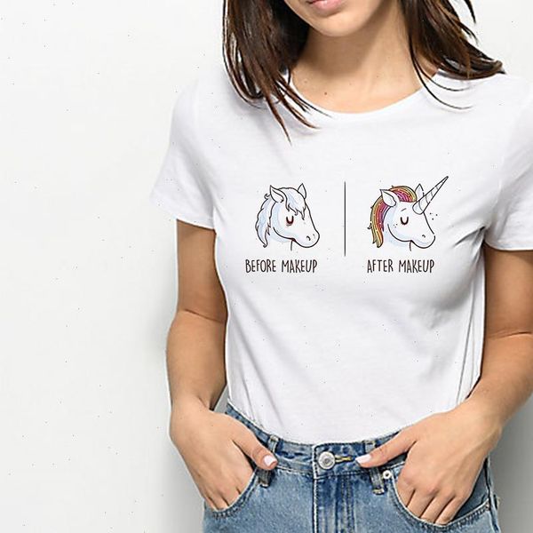 t womens shirt women funny print before after vintage vogue ropa mujer trendy harajuku beautiful unicorn, White
t womens shirt women funny print before after vintage vogue ropa mujer trendy harajuku beautiful unicorn, White