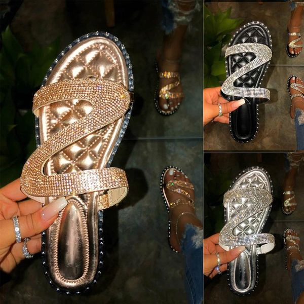 slippers 2021 summer women rhinestone slip-on open toe flat breathable sandals beach shoes bohemia, Black
slippers 2021 summer women rhinestone slip-on open toe flat breathable sandals beach shoes bohemia, Black