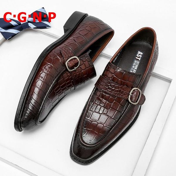dress shoes c·g·n·p crocodile pattern 100% genuine leather loafers men business casual slip on italian formal wedding shoe, Black
dress shoes c·g·n·p crocodile pattern 100% genuine leather loafers men business casual slip on italian formal wedding shoe, Black