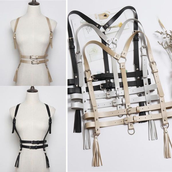 punk cool suspenders straps girdle waist seal tassels belt slimming leather female body bondage harness pu waistbands belts, Black;brown
punk cool suspenders straps girdle waist seal tassels belt slimming leather female body bondage harness pu waistbands belts, Black;brown