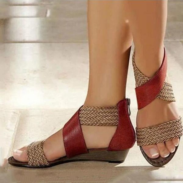 bohemia beach sandals women fashion plus size comfortable summer shoes woman retro weave casual wedge female 2021 vt115 dress, Black
bohemia beach sandals women fashion plus size comfortable summer shoes woman retro weave casual wedge female 2021 vt115 dress, Black