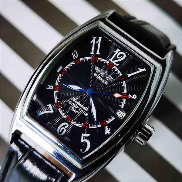 winner fashion man auto mechanical wristwatch tonneau case arabic number calendar clock brand luxury leather watch for men, Slivery;brown
winner fashion man auto mechanical wristwatch tonneau case arabic number calendar clock brand luxury leather watch for men, Slivery;brown