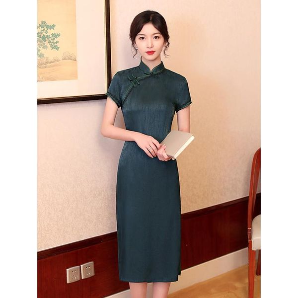 ethnic clothing chinese style dress for women red green short sleeve double stand collar fashion improved retro slim daily wear cheongsam
ethnic clothing chinese style dress for women red green short sleeve double stand collar fashion improved retro slim daily wear cheongsam