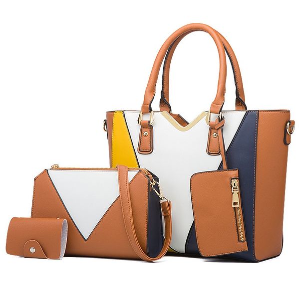 fashionable and simple ladies totes bags pu four-piece design womens handbag outdoor leisure large-capacity shoulder bag
fashionable and simple ladies totes bags pu four-piece design womens handbag outdoor leisure large-capacity shoulder bag