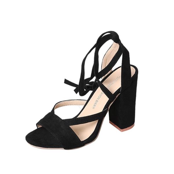 women sandals summer high heels for shoes gladiator open toe, Black
