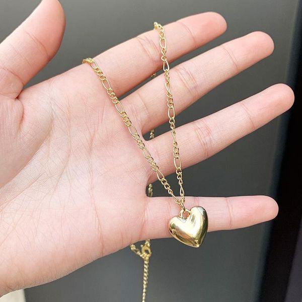 pendant necklaces komi european & america style golden heart with figaro chain necklace for woman girl a10404, Silver
pendant necklaces komi european & america style golden heart with figaro chain necklace for woman girl a10404, Silver