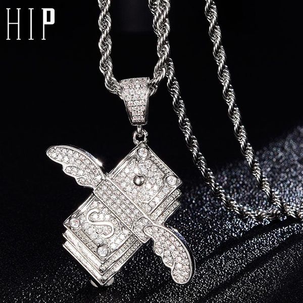 pendant necklaces hip hop bling cz flying cash solid back iced out cubic zircon & pendants for men jewelry charm tennis chain, Silver
pendant necklaces hip hop bling cz flying cash solid back iced out cubic zircon & pendants for men jewelry charm tennis chain, Silver