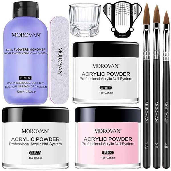 acrylic gel nail polish set decoration crystal powder tips and liquid monomer with brush files for nails art kit extension kits1
acrylic gel nail polish set decoration crystal powder tips and liquid monomer with brush files for nails art kit extension kits1