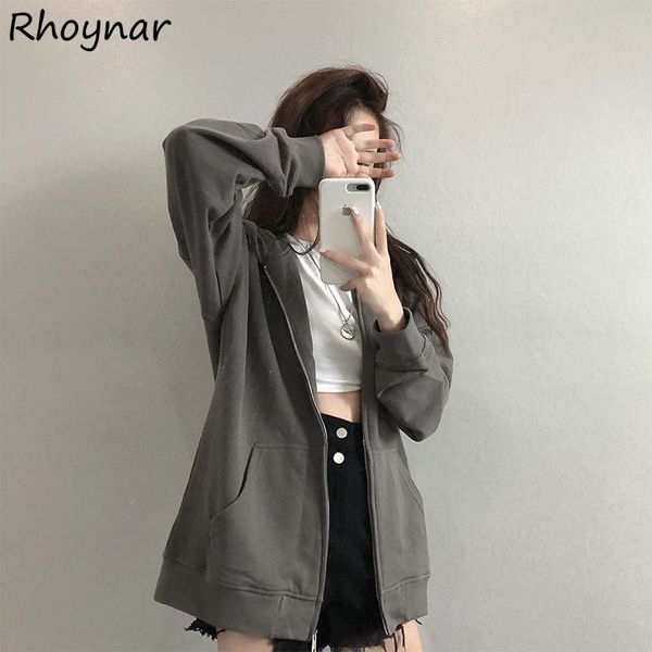 women's hoodies & sweatshirts with hat women solid full sleeve hooded zipper loose autumn retro korean style casual fashion student all, Black
women's hoodies & sweatshirts with hat women solid full sleeve hooded zipper loose autumn retro korean style casual fashion student all, Black