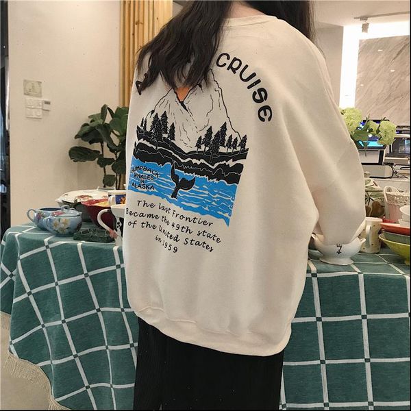 winter plus velvet thick womens sweatshirts ulzzang harajuku fun print bf loose hedging fashion vintage, Black
winter plus velvet thick womens sweatshirts ulzzang harajuku fun print bf loose hedging fashion vintage, Black
