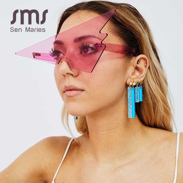 sun glasses sen maries oversized triangle sunglasses women 2021 vintage rimless one piece eyewear men shades unique uv400, White;black
sun glasses sen maries oversized triangle sunglasses women 2021 vintage rimless one piece eyewear men shades unique uv400, White;black