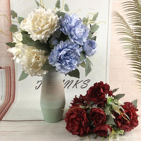 decorative flowers & wreaths european style floral artificial peony simulation ornaments bridal wedding bouquet home decor
decorative flowers & wreaths european style floral artificial peony simulation ornaments bridal wedding bouquet home decor