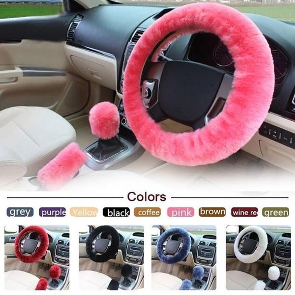 steering wheel covers 3pcs/set diy car gear knob cover winter warm soft plush furry elastic protector
steering wheel covers 3pcs/set diy car gear knob cover winter warm soft plush furry elastic protector