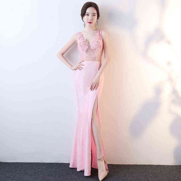 luxury prom dresses 2021 autumn women's pink slim long nightclub work perspective, Black
luxury prom dresses 2021 autumn women's pink slim long nightclub work perspective, Black