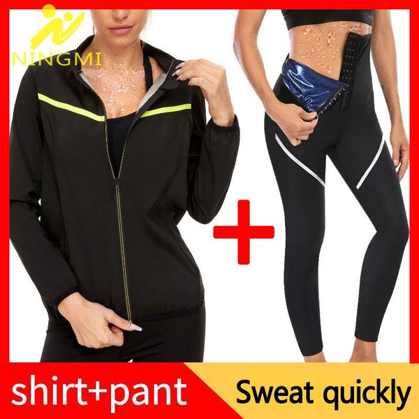 yoga outfit ningmi sauna suit sweat pants neoprene sweating shapers women weight loss fat burn corset body shaper slimming
yoga outfit ningmi sauna suit sweat pants neoprene sweating shapers women weight loss fat burn corset body shaper slimming