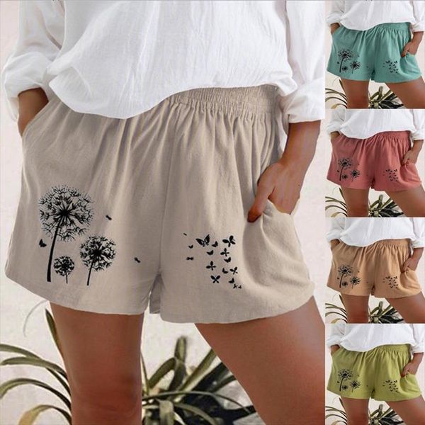 summer fashion casual women short high waist dandelion solid color print cotton and linen pocket shorts clothing, White;black
summer fashion casual women short high waist dandelion solid color print cotton and linen pocket shorts clothing, White;black