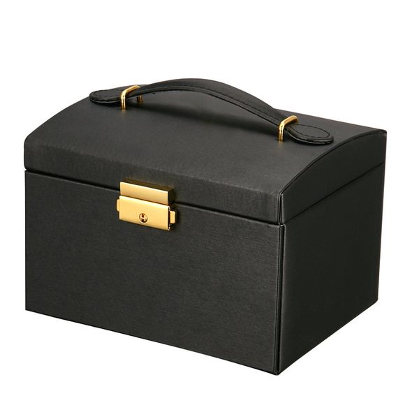 three layers 2021 classical leather jewelry box jewelry exquisite makeup case jewelry organizer fashion gift box, Black;white
three layers 2021 classical leather jewelry box jewelry exquisite makeup case jewelry organizer fashion gift box, Black;white