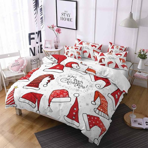 bedding sets christmas hat red white quilt single duvet cover pillowcase kids comforter bed set home bedspread
bedding sets christmas hat red white quilt single duvet cover pillowcase kids comforter bed set home bedspread