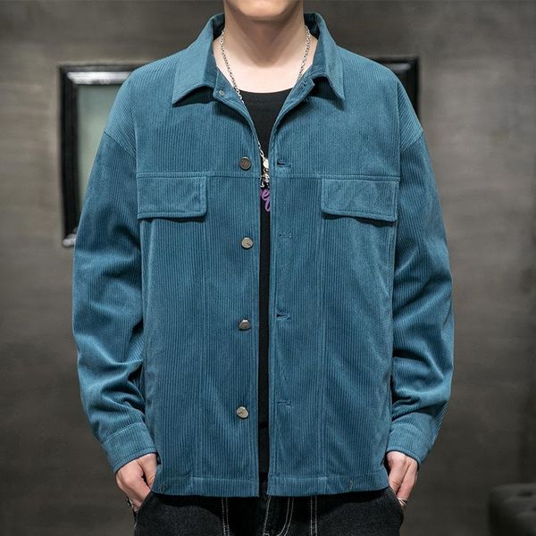 men's jackets j156 fall winter men casual corduroy loose trendy handsome korean style streetwear simple daily youthful male coats, Black;brown
men's jackets j156 fall winter men casual corduroy loose trendy handsome korean style streetwear simple daily youthful male coats, Black;brown