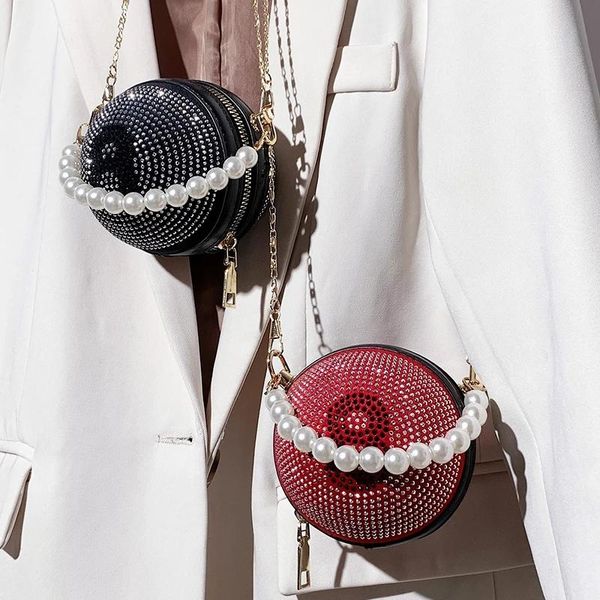 evening bags diamond round crossbody bag pearl mini tote 2021 summer pu leather women's designer handbag chain shoulder messenger
evening bags diamond round crossbody bag pearl mini tote 2021 summer pu leather women's designer handbag chain shoulder messenger