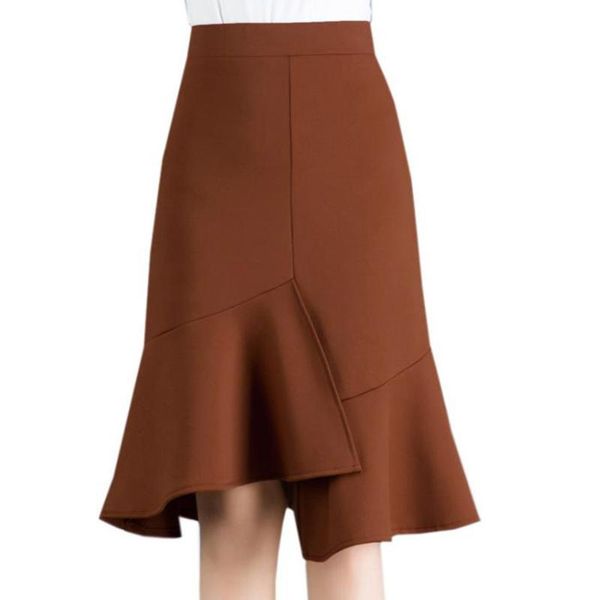 spring autumn women office skirts vintage elastic high waist black brown chic ladies knee length ruffles skirt bottoms
spring autumn women office skirts vintage elastic high waist black brown chic ladies knee length ruffles skirt bottoms