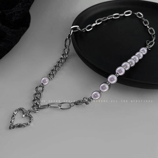 xianlan080 in 2021 the new hip-hop personality reflective light pearl necklace love female ins luxury niche design feeling collarb, Silver
xianlan080 in 2021 the new hip-hop personality reflective light pearl necklace love female ins luxury niche design feeling collarb, Silver