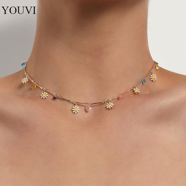 chains youvi korea lovely daisy flowers colorful beaded charm statement short choker necklace for women vacation jewelry, Silver
chains youvi korea lovely daisy flowers colorful beaded charm statement short choker necklace for women vacation jewelry, Silver