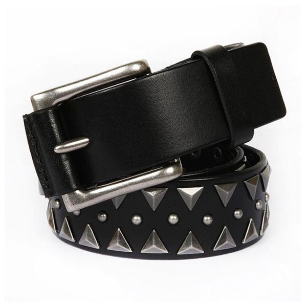 belts pin buckle genuine leather triangular rivet belt full grain cowskin male rock hip-hop punk style jeans cowboy xks194, Black;brown
belts pin buckle genuine leather triangular rivet belt full grain cowskin male rock hip-hop punk style jeans cowboy xks194, Black;brown
