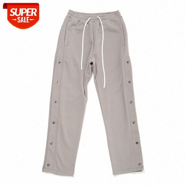 side slit buttoned trousers men's dark straight hip-hop sports terry pants #nz73, Black
side slit buttoned trousers men's dark straight hip-hop sports terry pants #nz73, Black