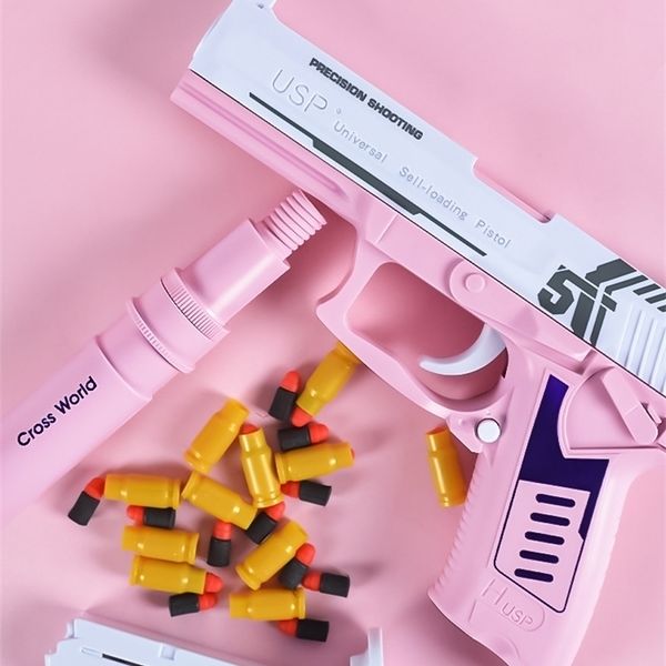 4144usp shell throwing launching pistol eva soft bullet manual toy gun outdoor battle toys for boy game birthday gift
4144usp shell throwing launching pistol eva soft bullet manual toy gun outdoor battle toys for boy game birthday gift